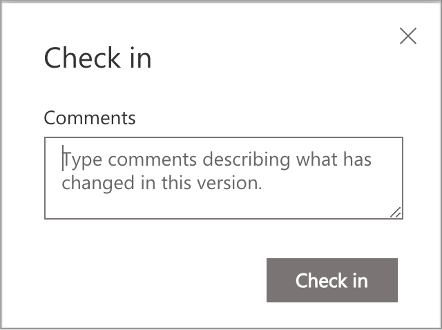 sharepoint checkin