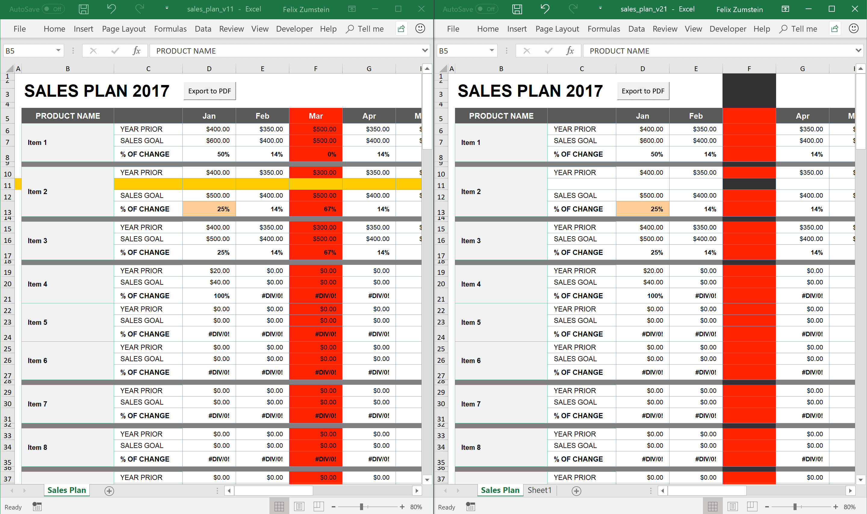 DiffEngineX Diff Sheets